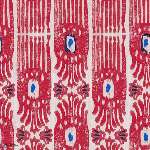 Ikat-wallpaper-Mind the Gap-Raspberry Ripple-Roll-WP20819-Selected Wallpapers