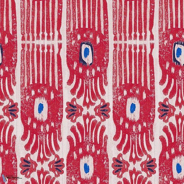 Ikat-wallpaper-Mind the Gap-Raspberry Ripple-Roll-WP20819-Selected Wallpapers