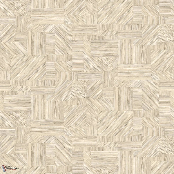 Imbrication wallpaper-Casamance-Ivoire-Roll-Selected-Wallpapers-Interiors