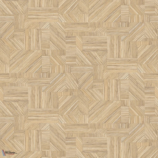 Imbrication wallpaper-Casamance-Paille-Roll-Selected-Wallpapers-Interiors