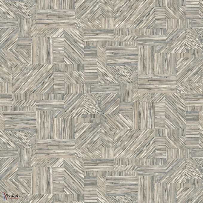 Imbrication wallpaper-Casamance-Givre-Roll-Selected-Wallpapers-Interiors
