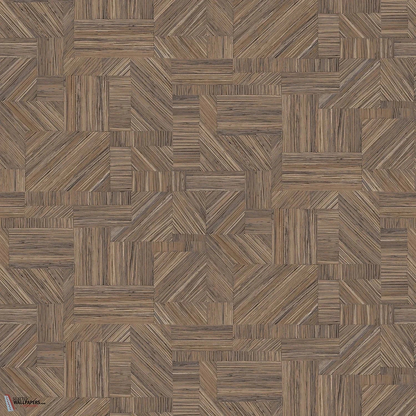 Imbrication wallpaper-Casamance-Sepia-Roll-Selected-Wallpapers-Interiors