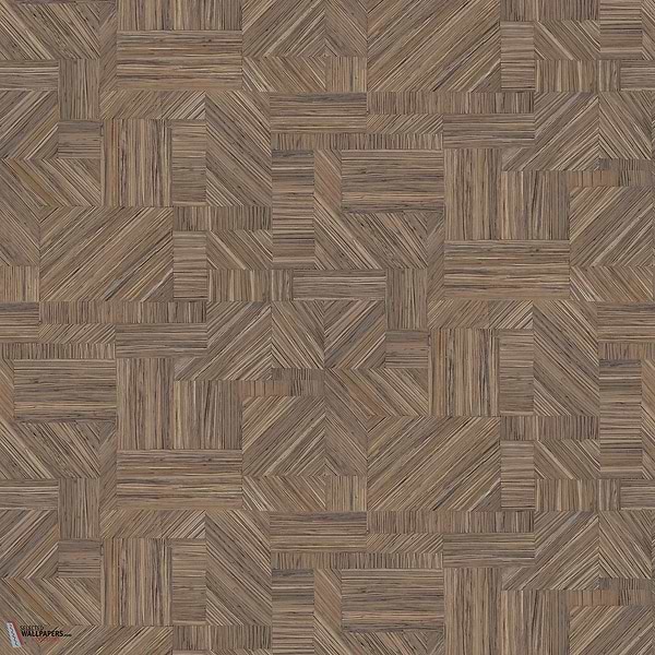 Imbrication wallpaper-Casamance-Sepia-Roll-Selected-Wallpapers-Interiors