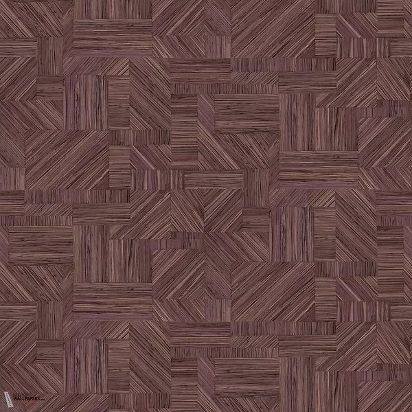 Imbrication wallpaper-Casamance-Prun-Roll-Selected-Wallpapers-Interiors