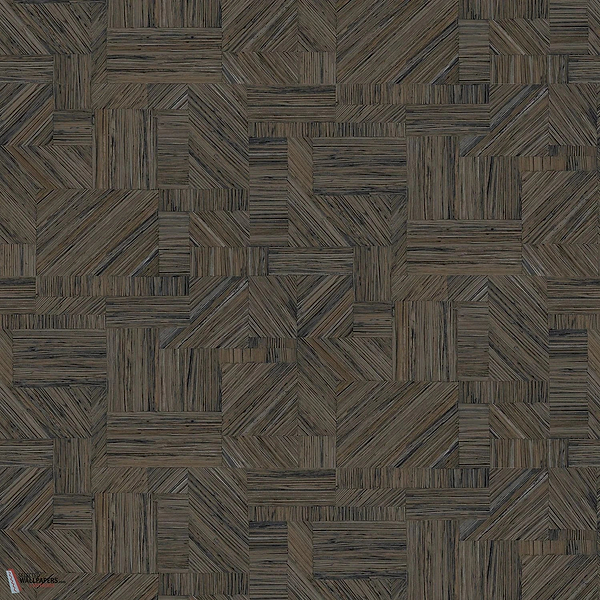 Imbrication wallpaper-Casamance-Ebene-Roll-Selected-Wallpapers-Interiors