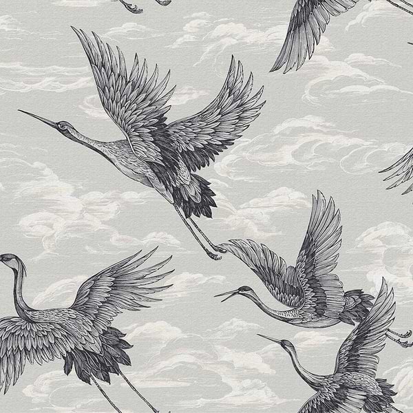 Imperial Ibis-Coordonne-wallpaper-Swan-Non Woven-Selected-Wallpapers-Interiors