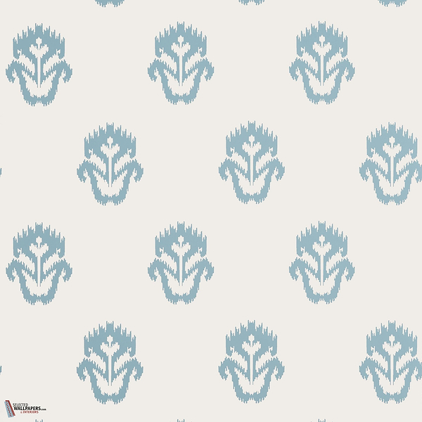 Indian wells Tapete-Thibaut-Spa blue-Rolle-Selected Wallpapers-Interiors