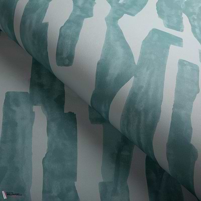 Intargia wallpaper-Kelly Wearstler-Aquamarine-Roll-Selected-Wallpapers-Interiors