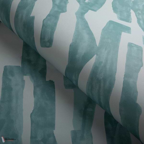 Intargia wallpaper-Kelly Wearstler-Aquamarine-Roll-Selected-Wallpapers-Interiors