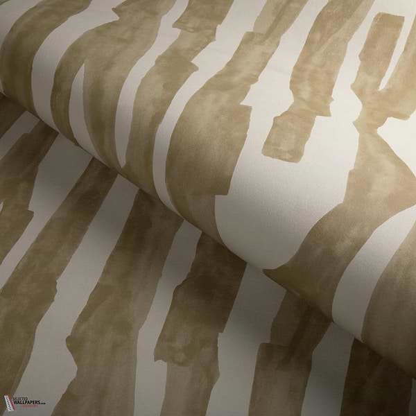 Intargia wallpaper-Kelly Wearstler-Bronze-Roll-Selected-Wallpapers-Interiors