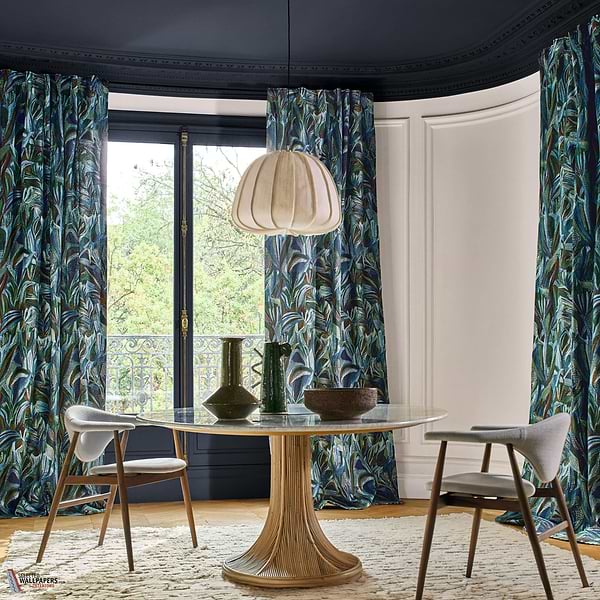 Iridis fabric-Casamance-Selected Wallpapers-Interiors