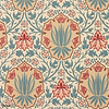 Iris & Rose wallpaper-Morris & Co-Indigo/Crimson-Roll-Selected Wallpapers-Interiors