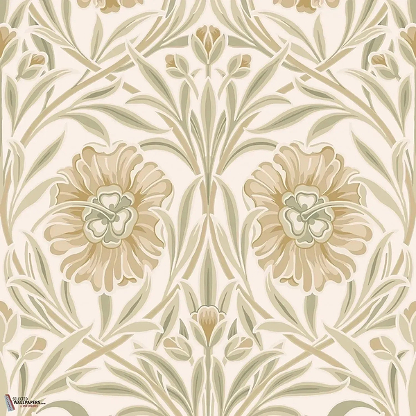 Isadora wallpaper-Casamance-Ivoire/Amande-Roll-Selected Wallpapers-Interiors