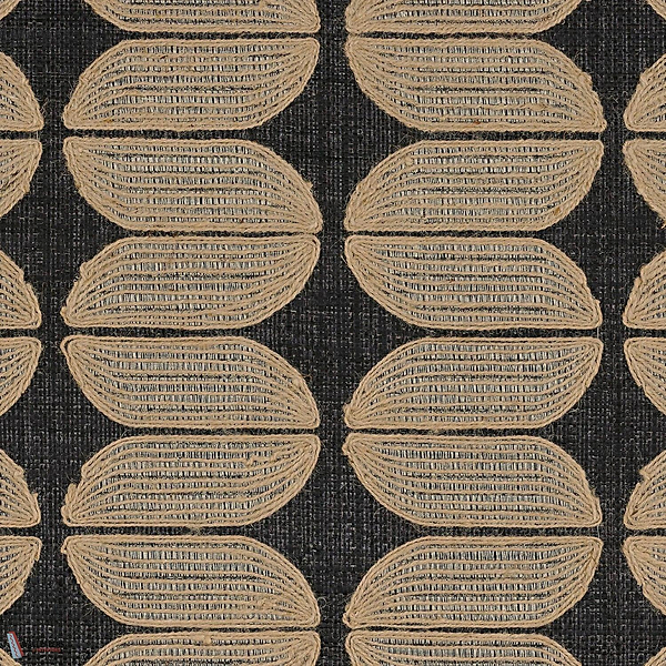 Isola Tapete-Casamance-Carbone Naturel-Rolle-Selected Wallpapers-Interiors