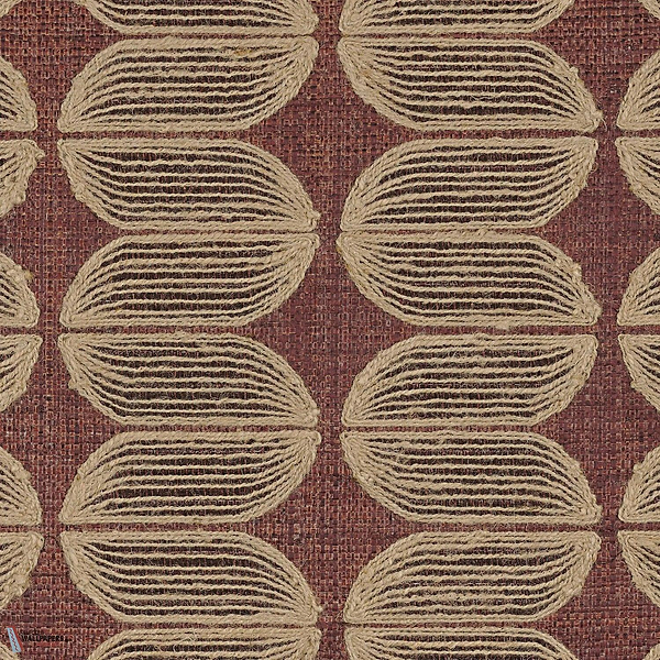 Isola Tapete-Casamance-Cedre Rouge Naturel-Rolle-Selected Wallpapers-Interiors