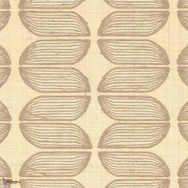 Isola Tapete-Casamance-Naturel Fonce-Rolle-Selected Wallpapers-Interiors