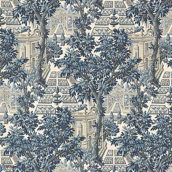 Italian Garden-behang-Zoffany-Indigo-Meter (M1)-313052-Selected Wallpapers