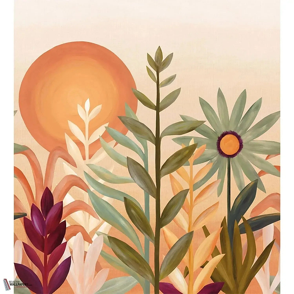 Jardin de Cactus wallpaper-Casamance-Multico-Set-Selected Wallpapers-Interiors