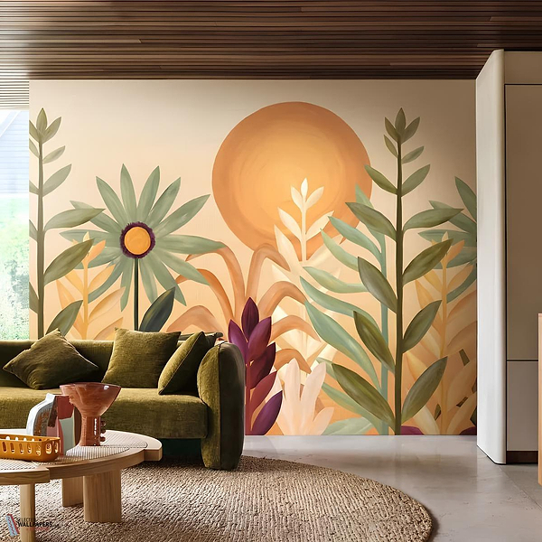 Jardin de Cactus wallpaper-Casamance-Selected Wallpapers-Interiors