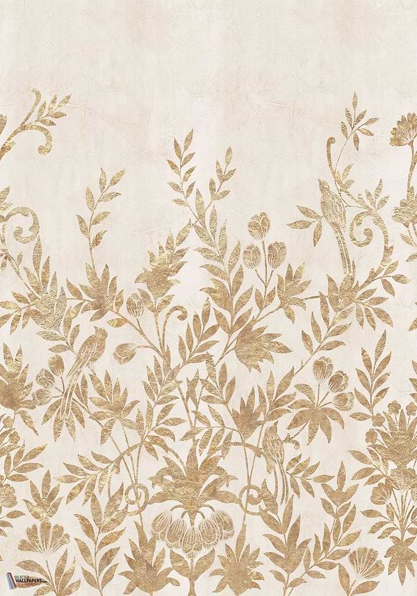 Jardin de Diane Tapete-Casamance-Ivoire/Dore-Set-Selected-Wallpapers-Interiors