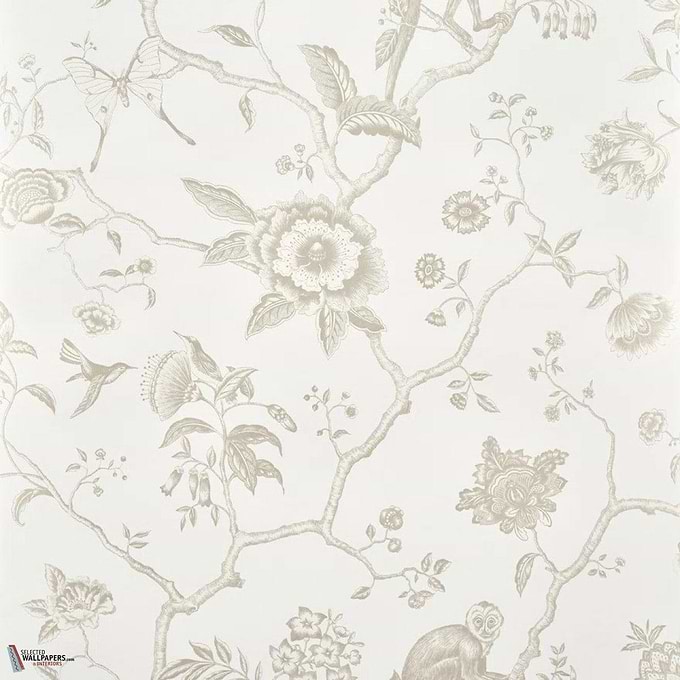 Jardin de Paradis wallpaper-Pierre Frey-Coquille-Roll-Selected Wallpapers-Interiors