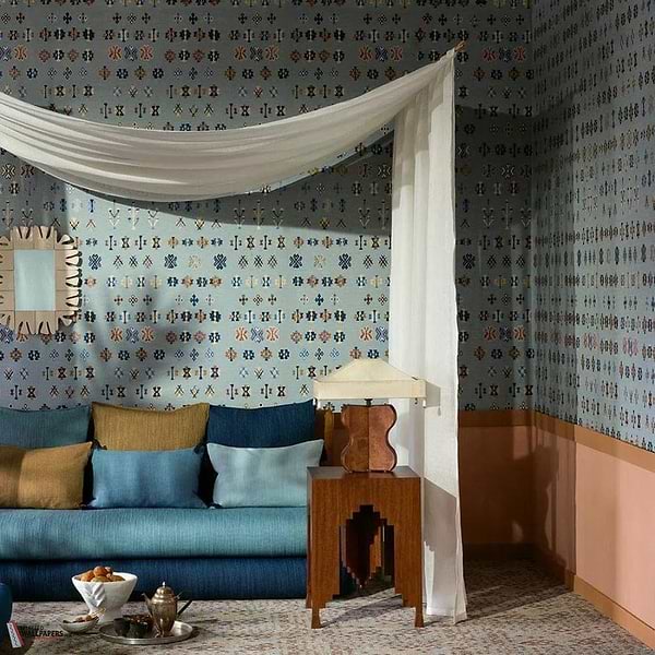 Kasbah Tapete-Pierre Frey-Selected Wallpapers-Interiors