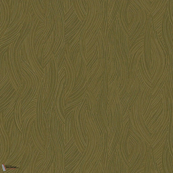 Kashmir Tapete-Casamance-Kaki/Dore-Rolle-Selected Wallpapers-Interiors