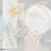 Kauai Flowers-Tecnografica-Tapete-Grey-Fabric Vinyl-Selected Wallpapers