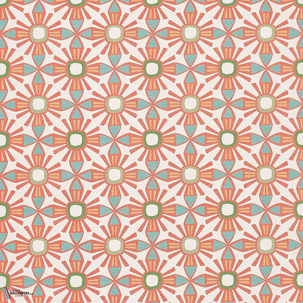 Kona Tapete-Thibaut-Coral-Rolle-Selected Wallpapers-Interiors