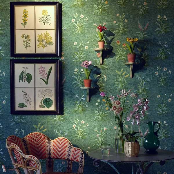 L'Herbier du Jardin wallpaper-Pierre Frey-Selected Wallpapers-Interiors