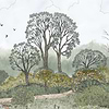 La biche aux bois wallpaper-Les Dominotiers-Selected Wallpapers-Interiors