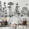 La biche aux bois wallpaper-Les Dominotiers-Selected Wallpapers-Interiors