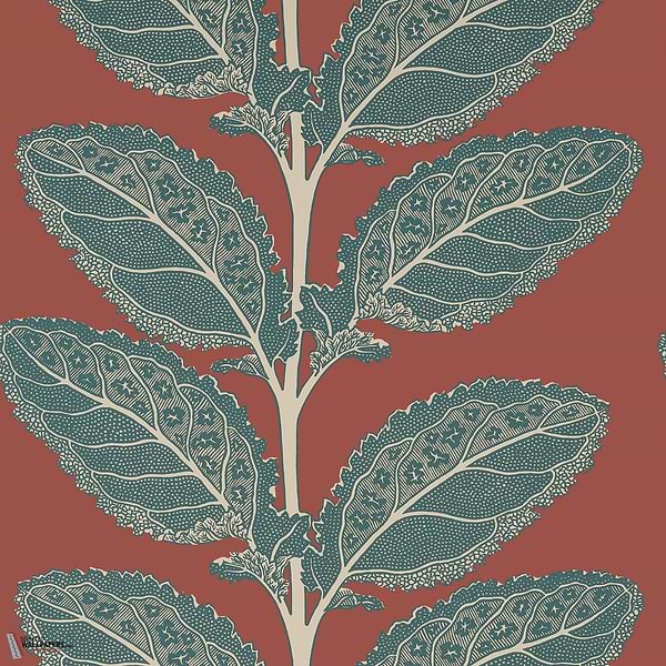 Lacinato wallpaper-Thibaut-Sunbaked-Roll-Selected Wallpapers-Interiors