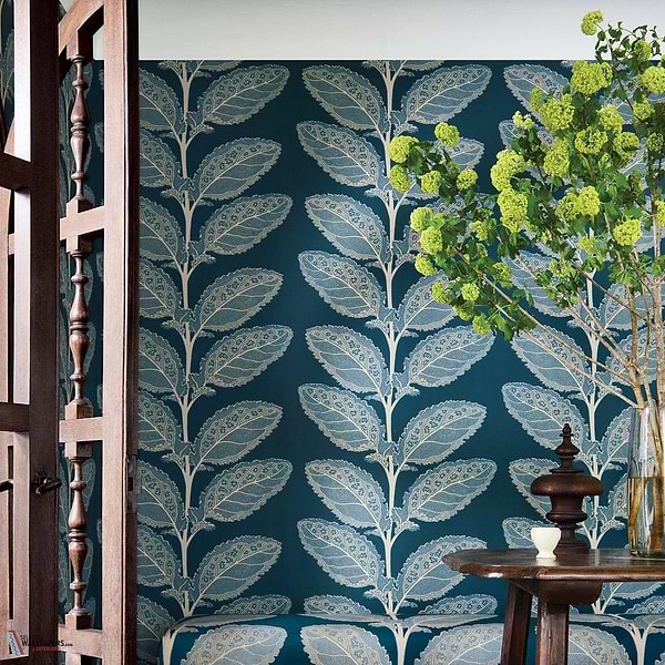 Lacinato wallpaper-Thibaut-Selected Wallpapers-Interiors