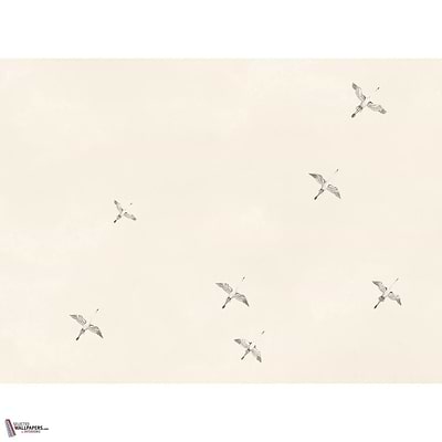 Lagune Celeste wallpaper-Casamance-Sable-Set-Selected Wallpapers-Interiors