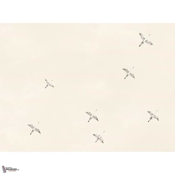 Lagune Celeste wallpaper-Casamance-Sable-Set-Selected Wallpapers-Interiors