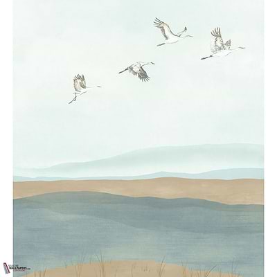 Lagune wallpaper Casamance-Casamance-Opaline-Set-Selected Wallpapers-Interiors
