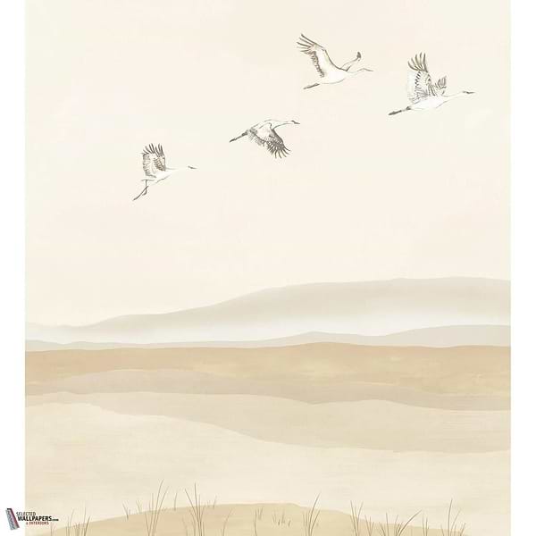 Lagune wallpaper Casamance-Casamance-Sable-Set-Selected Wallpapers-Interiors
