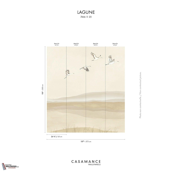 Lagune wallpaper Casamance-Casamance-Selected Wallpapers-Interiors