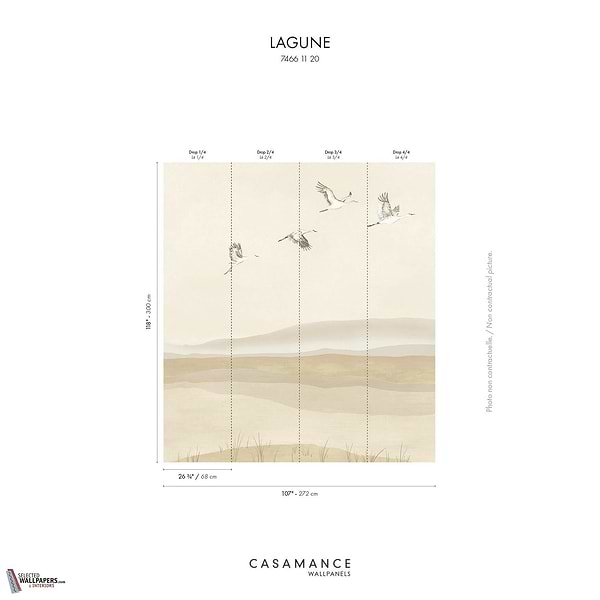 Lagune wallpaper Casamance-Casamance-Selected Wallpapers-Interiors