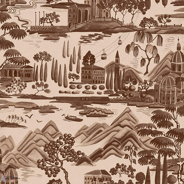 Lake Como Tapete-Sandberg-Brown-Rolle-Selected Wallpapers-Interiors