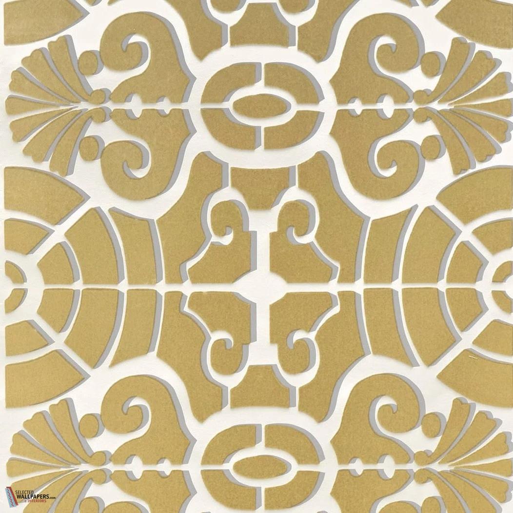 L'allée du Roi Flock wallpaper-Pierre Frey-Travertin-Roll-Selected Wallpapers-Interiors