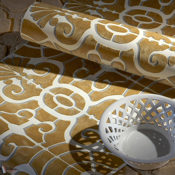L'allée du Roi Flock wallpaper-Pierre Frey-Selected Wallpapers-Interiors