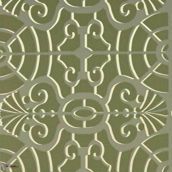 L'allée du Roi Tapete-Pierre Frey-Epinard-Rolle-Selected Wallpapers-Interiors