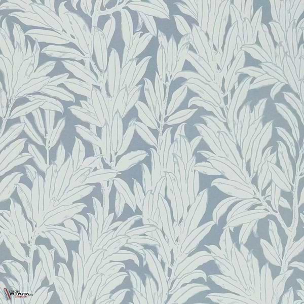 Laurel Leaf wallpaper-1838 wallcoverings-Breeze-Roll-Selected Wallpapers-Interiors