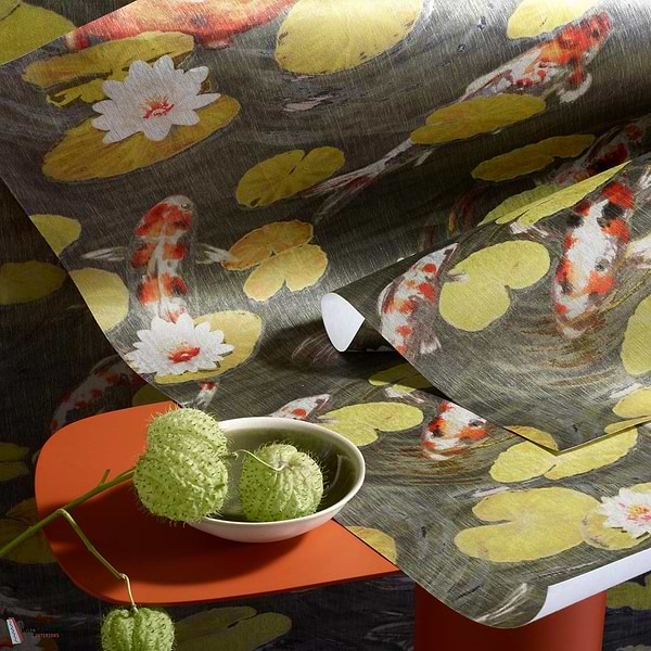 Le Bassin Aux Nénuphars wallpaper-Pierre Frey-Selected Wallpapers-Interiors