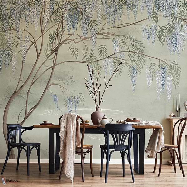 Le Vallon des Glycines wallpaper-Les Dominotiers-Selected Wallpapers-Interiors