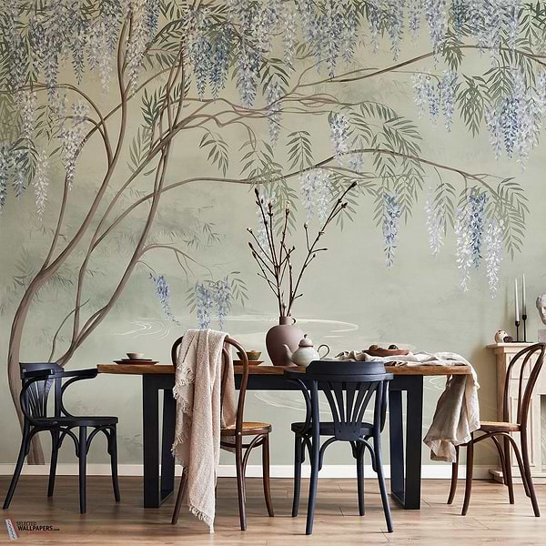 Le Vallon des Glycines wallpaper-Les Dominotiers-Selected Wallpapers-Interiors
