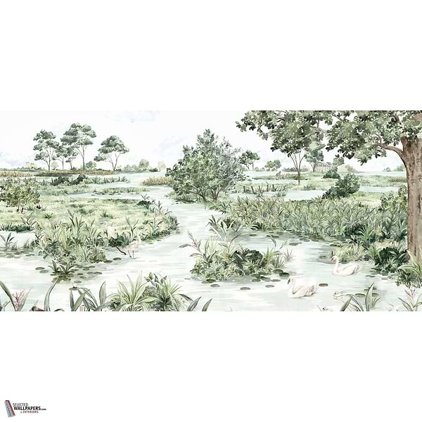 Le marais des Aigrettes wallpaper-Les Dominotiers-02-Non Woven (70 cm)-M2-Selected Wallpapers-Interiors