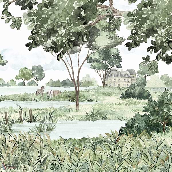 Le marais des Aigrettes wallpaper-Les Dominotiers-Selected Wallpapers-Interiors